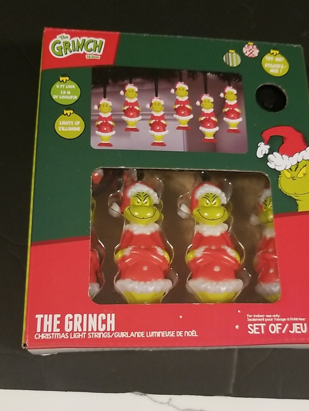 Dr. Seuss The Grinch Christmas Lights String